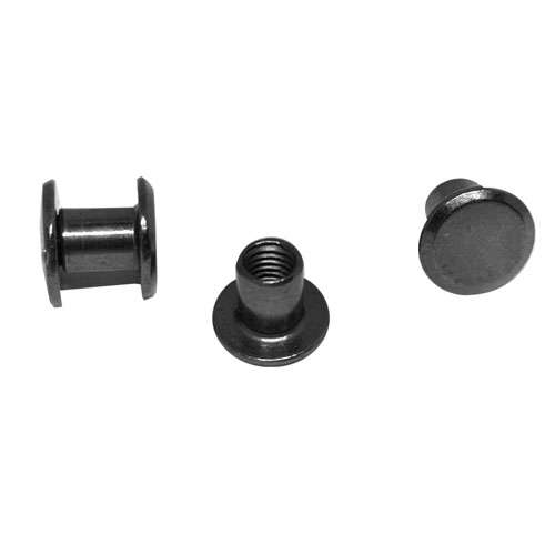 Interlocking screw 6mm, Metal Black