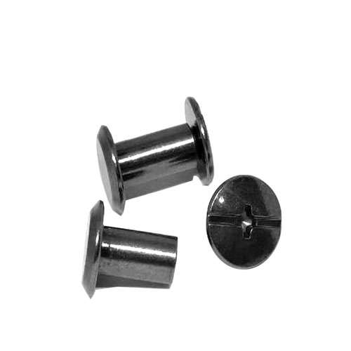 Interlocking screw 10mm, Metal Black
