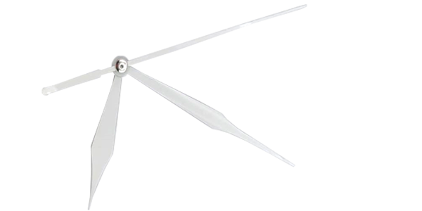 Clock set of hands White (Excluding movement)