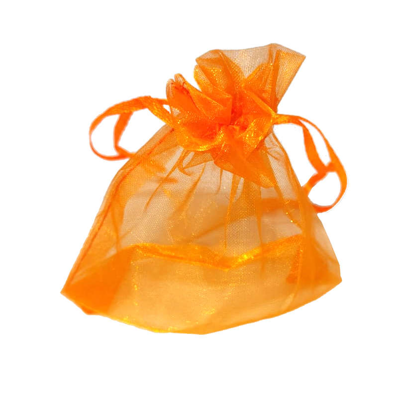 100ea Organza bag, 90x120mm, Orange