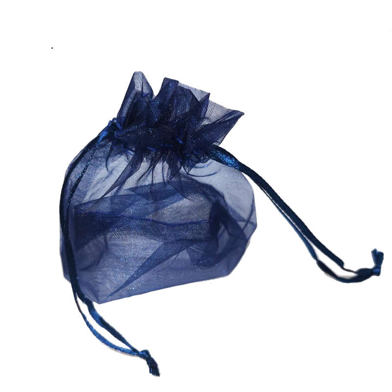 10ea Organza bag, 90x120mm, Blue