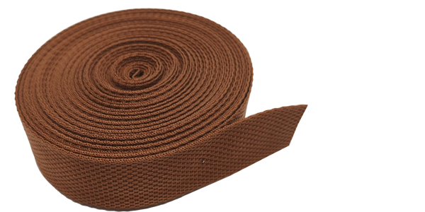 100m Webbing 25mm Brown