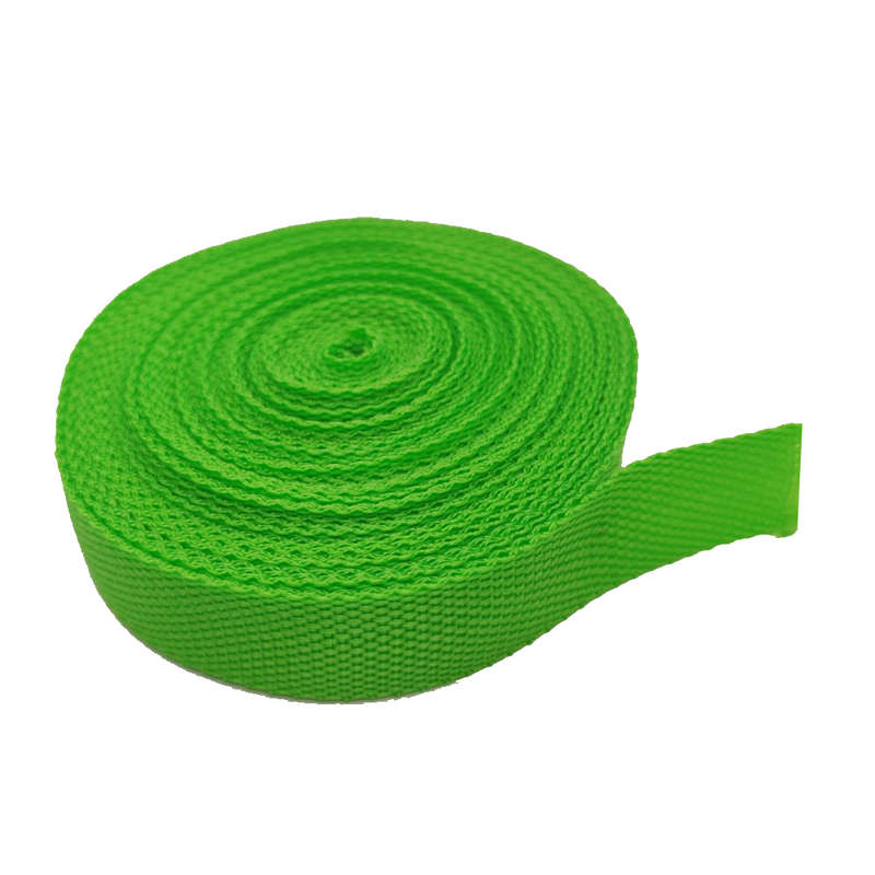 10m Webbing 25mm Lime