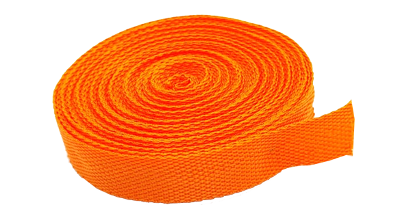 100m Webbing 25mm Orange