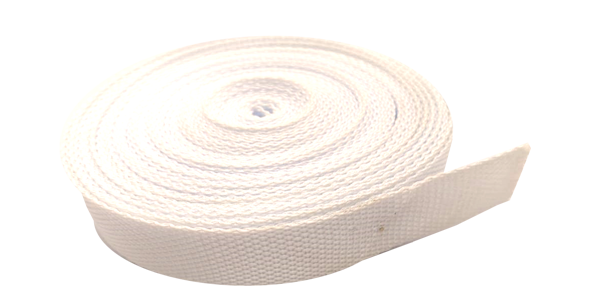 10m Webbing 20mm White