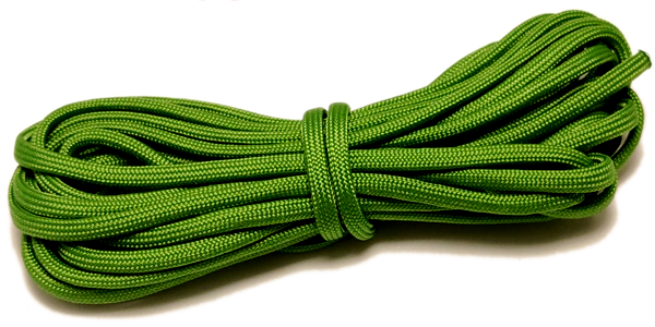 100m Round Braid, 4mm, Olive Green