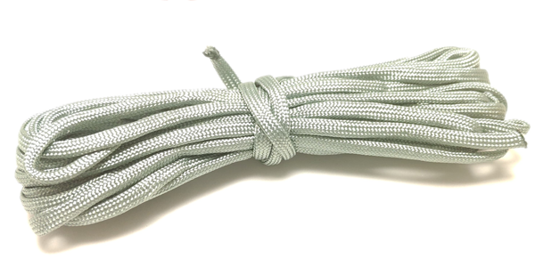 5m Round Braid, 4mm, Silver