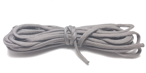 5m Round Braid, 4mm, Dark Grey