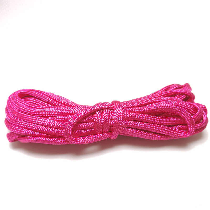 5m Round Braid, 4mm, Glitter Pink