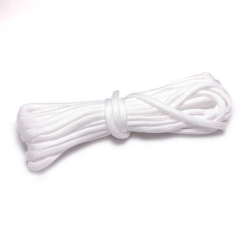 5m Round Braid, 4mm, White