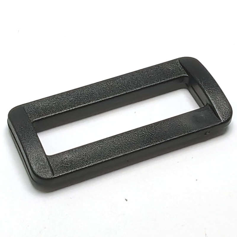 100pcs Loop, Plastic Rectangular, 32mm, Black