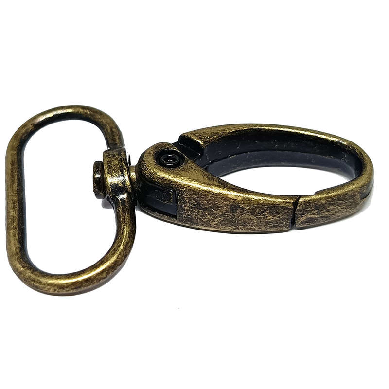 50pcs Lobster / Olive hook for strap (20 to 25mm) - Antique Brass