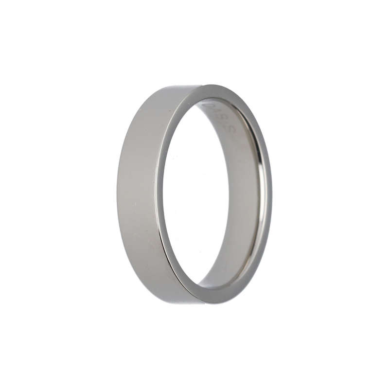 Stainless Steel Polished Flat Ring Band (5mm)