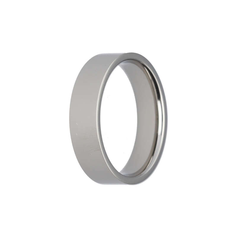 Stainless Steel Polished Flat Ring Band (6mm)