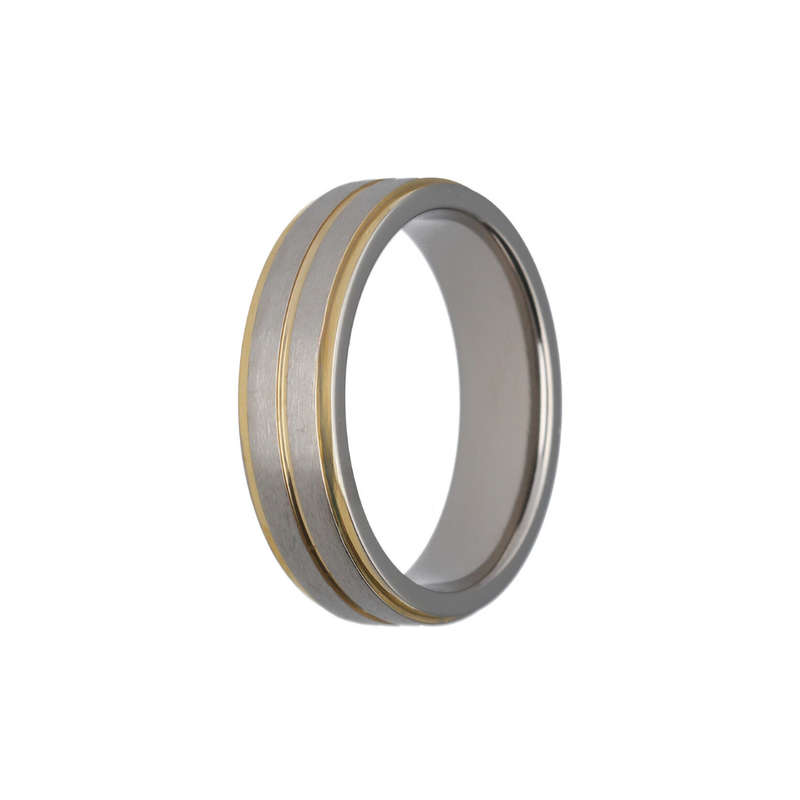 9k Gold Plated Titanium Band