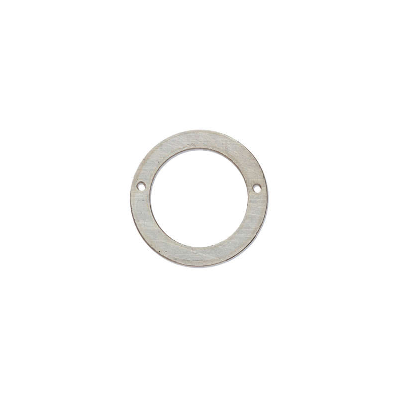 Sterling Silver Raw Medium Open Disc Pendant 20mm
