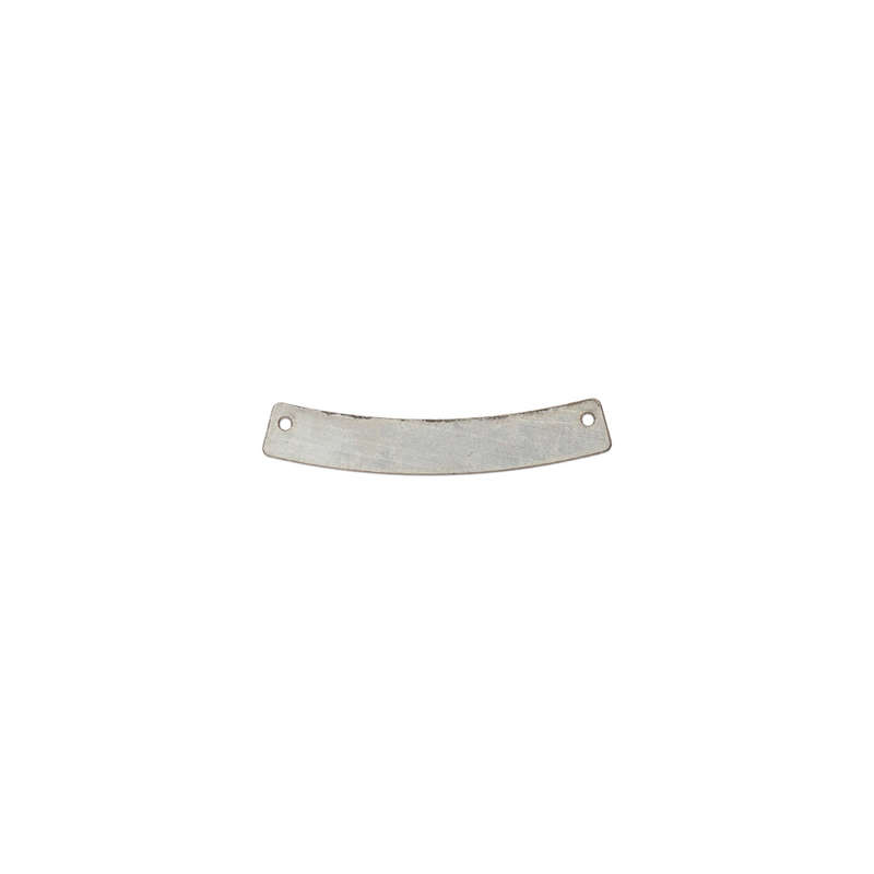 Sterling Silver Raw Medium Curved Bar Pendant