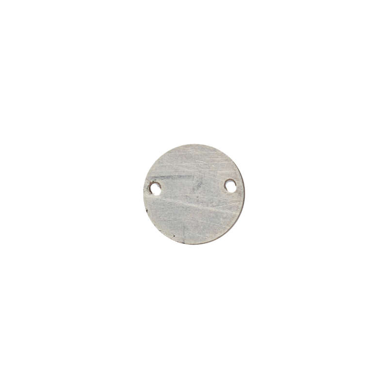 Sterling Silver Extra Small Raw Solid Disc Pendant