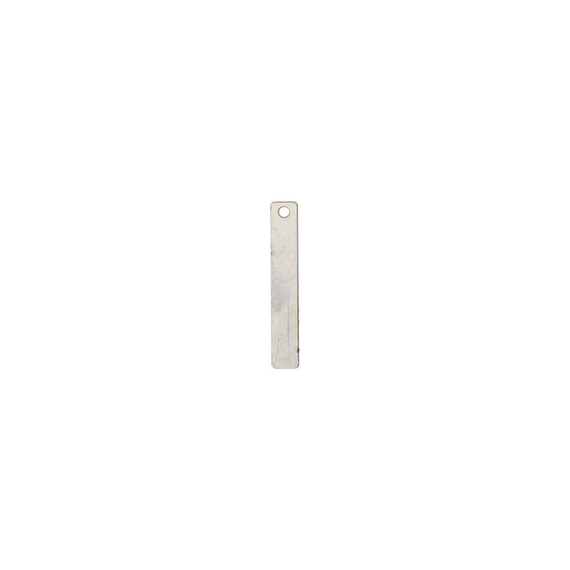 Sterling Silver Raw Drop Bar Pendant (5mm x 30mm)