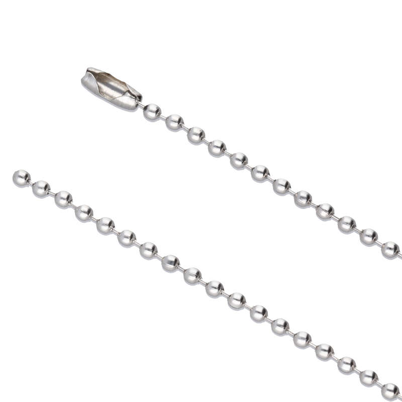 Pack of x10 Stainless Steel Ball Chains70cm