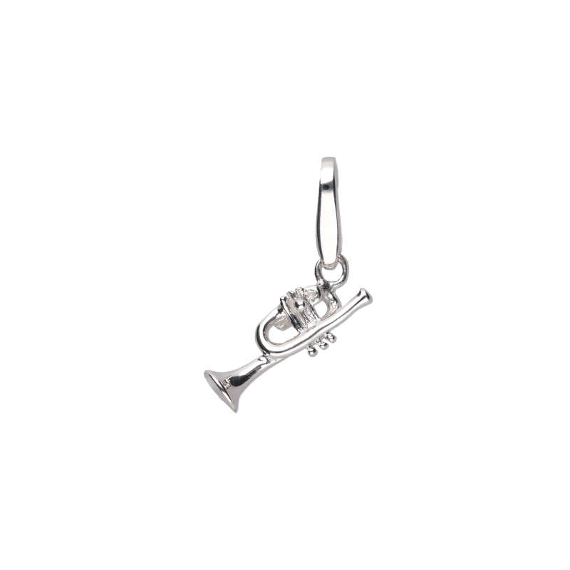 Silver Trumpet Charm