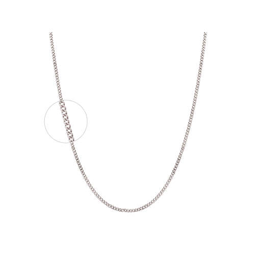 Sterling Silver Curb Chain (1.15mm) 40cm