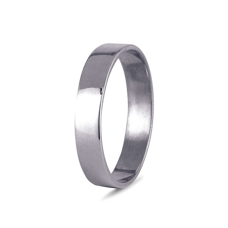 Sterling Silver Flat Wedding Band (2mm) with engraving