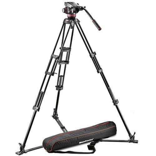 Manfrotto 502 Fluid Video Head & 546GB Aluminium Twin Leg Tripod