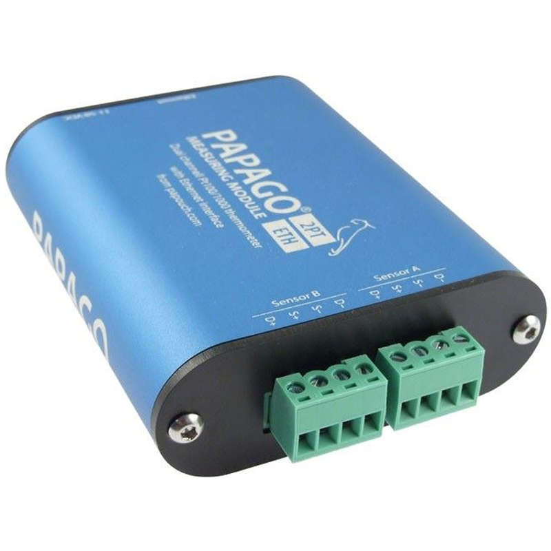 Papago 2PT ETH: 2x thermometer for Pt100/1000 with Ethernet