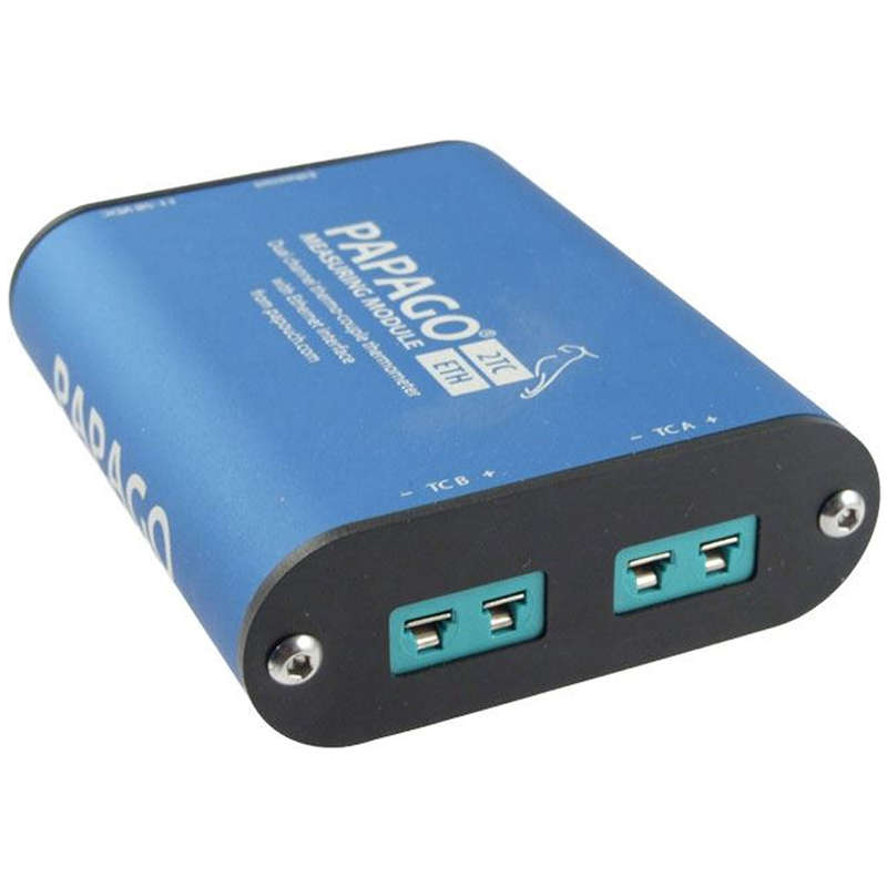 Papago 2TC ETH: 2x Thermometer for K-type Thermocouple with Ethernet
