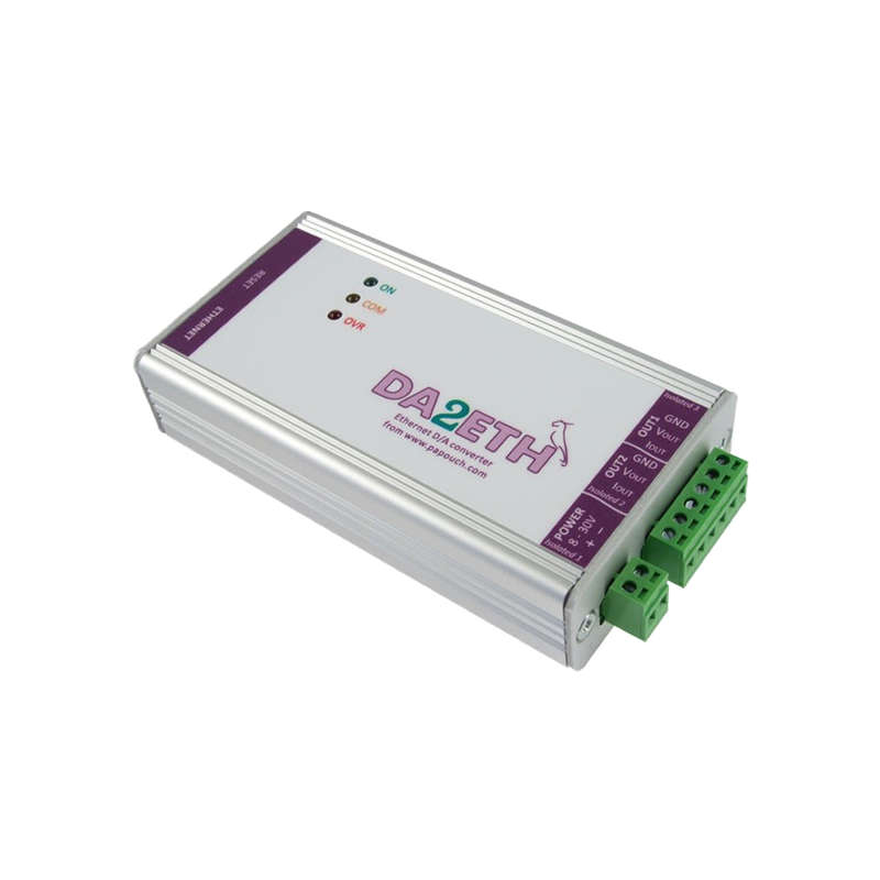 DA2ETH: DA converter with two voltage or current outputs with Ethernet