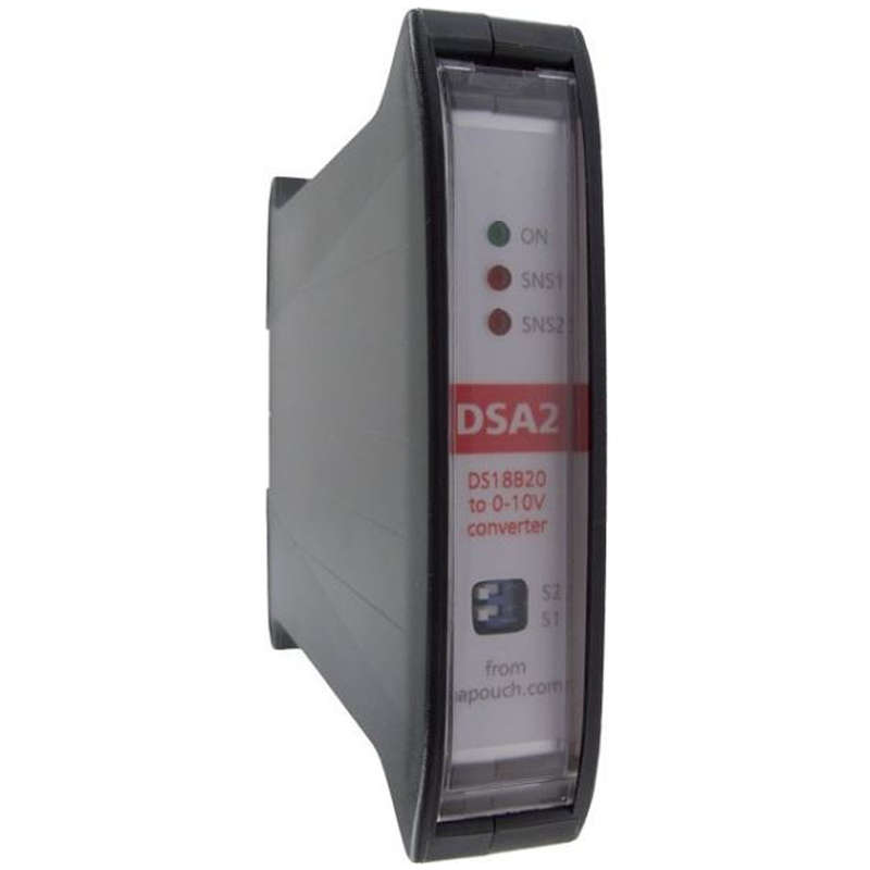 DSA2  2x D/A converter DS18B20 to 0-10V