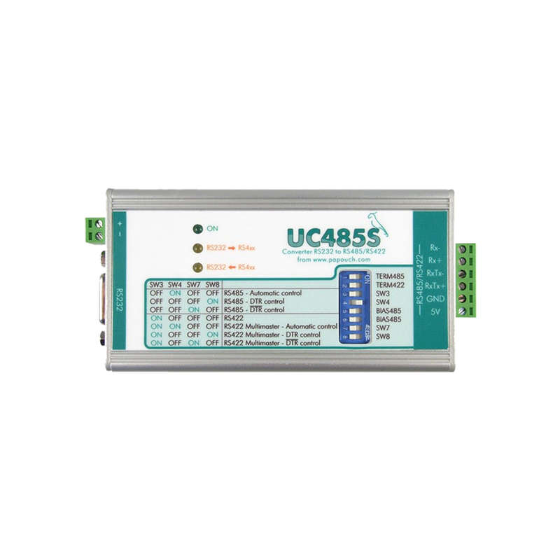 UC485S: RS232 to RS485/RS422 Line Converter