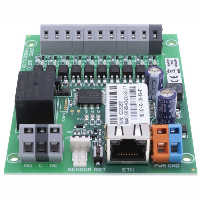 Quido ETH 10/1: 10 inputs, 1 output and thermometer
