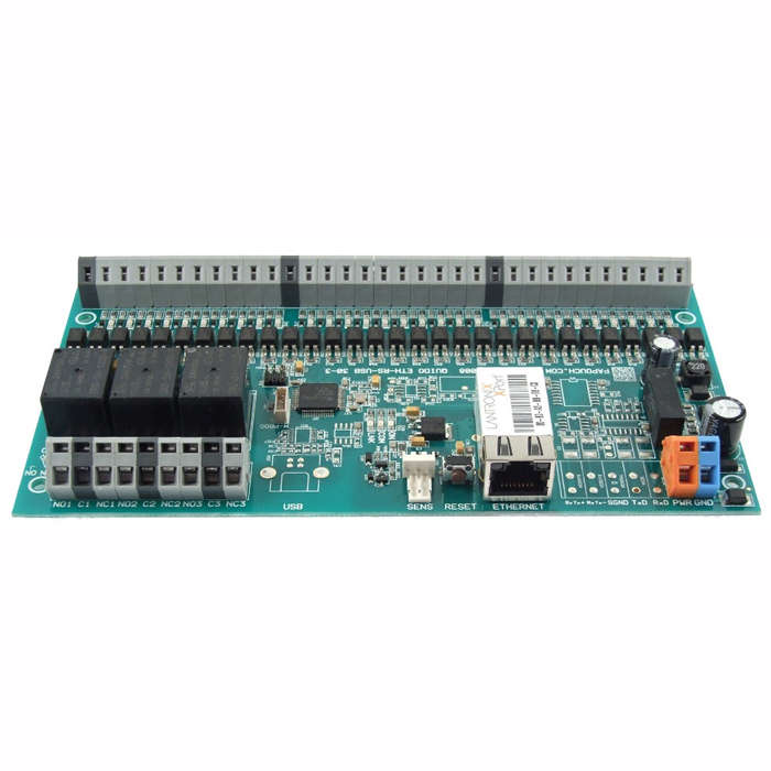Quido ETH 30/3: 30 inputs, 3 outputs and thermometer