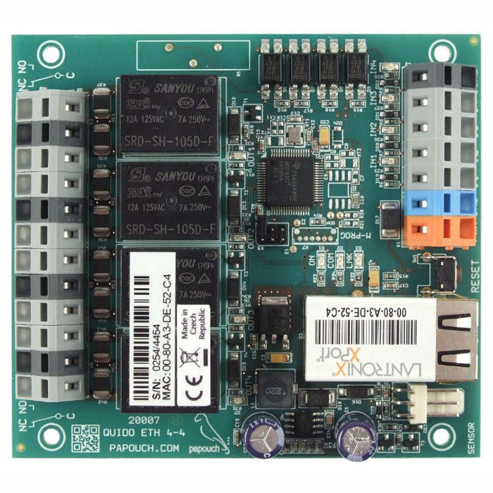 Quido ETH 4/4: 4 inputs, 4 outputs and thermometer