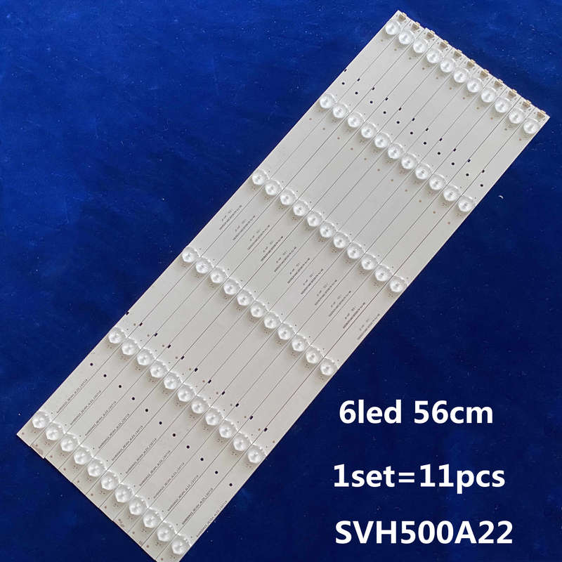 Hisense 50 Inch TV Replacement LED Backlight Strips (11 strips, 6 LEDs per strip) SVH500A22_REV05_6L