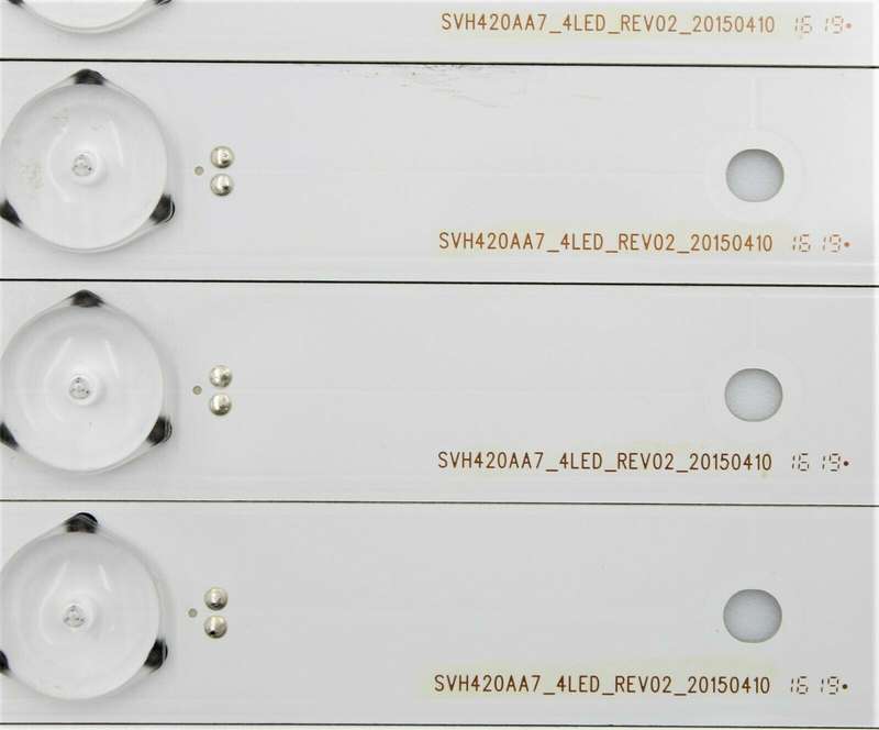 Paycheap Sharp Hisense 43 inch TV replacement backlight strips (7 strips, 4 lights per strip) SVH420