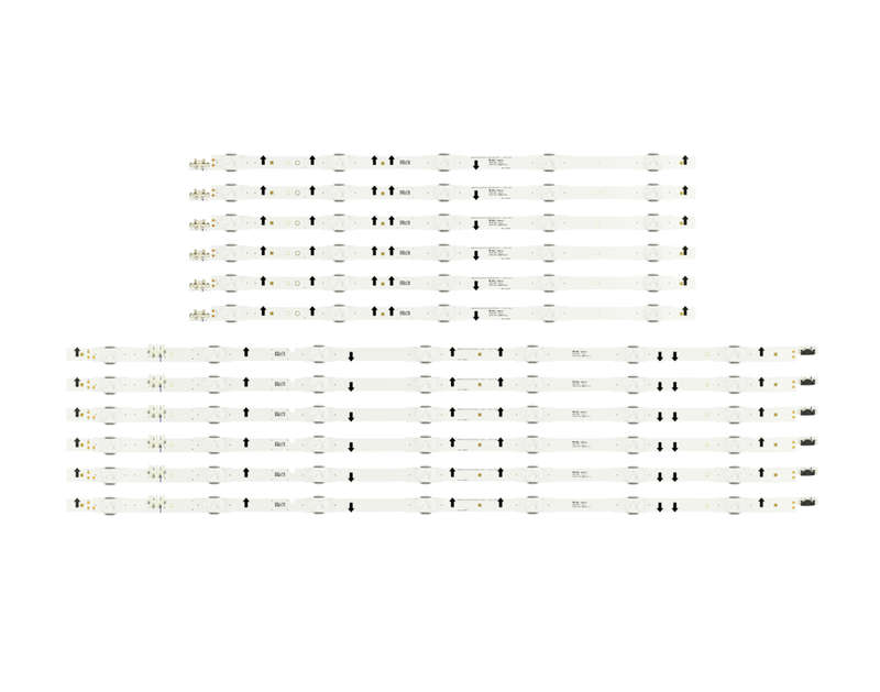 Samsung 55inch LED Backlight Strips (12pcs) BN96-30429A BN96-30430A For UA55H6400AKXXA UA55H6400AKXX