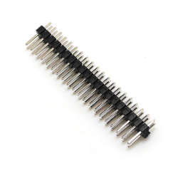 2.54mm Pitch Double Row Pin Header 40 PIN(2x20) Black