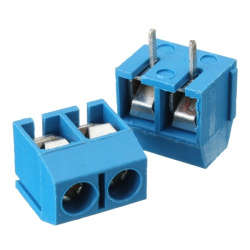 2 Pin Plug in Screw Terminal Block Connector 5.08mm Pitch(pack of 5)
