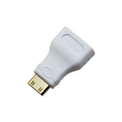 Pi Zero HDMI Adaptor White (Mini HDMI to HDMI)