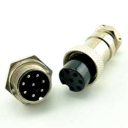 GX16-8 16mm 8 Pin Male & Female Wire Panel Connector Circular Aviation Socket Plug