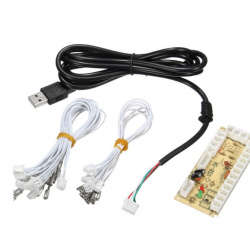 Zero Delay Arcade USB Encoder & Wire Set(Lugs joystick)