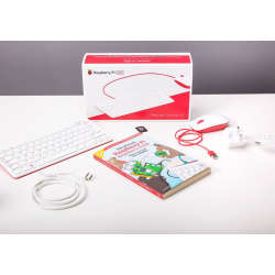 Official Raspberry Pi 400 Desktop kit with Official US keyboard, Official Mouse, Official EU powe...