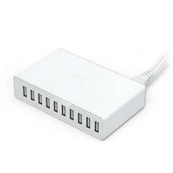 Bakeey 10Amp 10 Ports USB Charger Smart Desktop Quick Charging USB Charger White