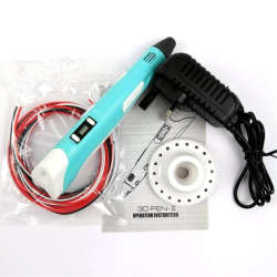 12V 3D Pen V2 with PLA Filament & Adapter - Blue
