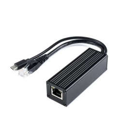 Industrial Gigabit PoE Splitter Metal Case protection 5V 2.5A Type-C Out