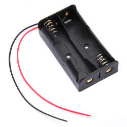 DIY DC 7.4V 2 Slot 18650 Battery Holder Battery Box With 2 Leads ROHS Certification