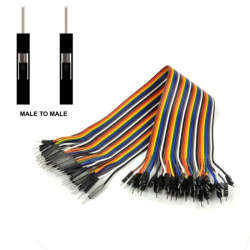Jumper Cables Male to Male ribbon of 40 x 200mm